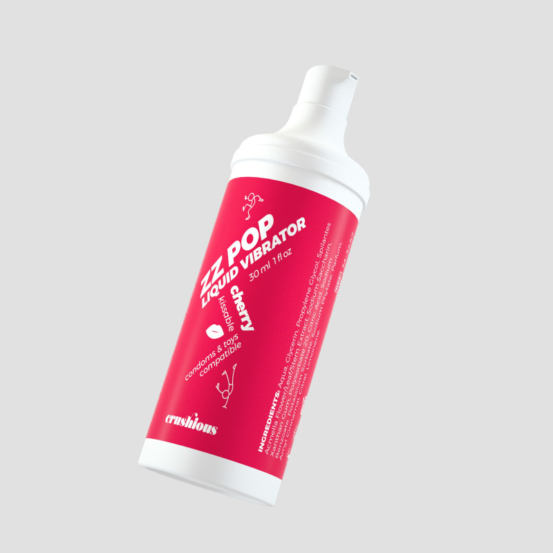 Vibrador Líquido Zz Pop Aroma Cereza 30 ml Crushious