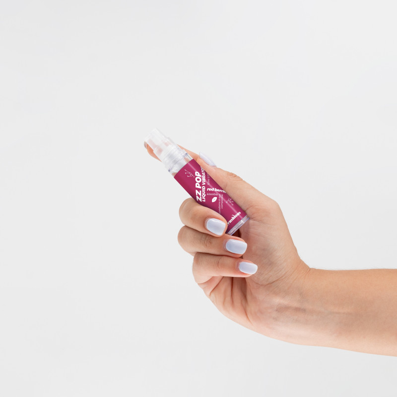 Vibrador Líquido Zz Pop Aroma Frutos Rojos 10 ml Crushious