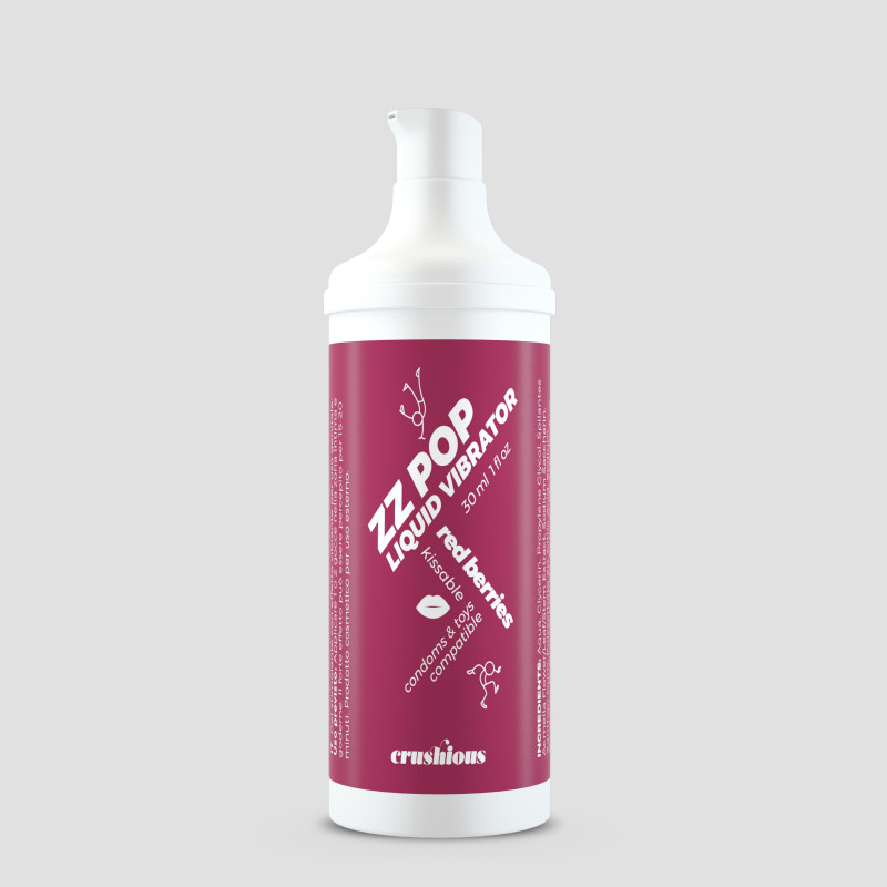 Vibrador Líquido Zz Pop Aroma Frutos Rojos 30 ml Crushious