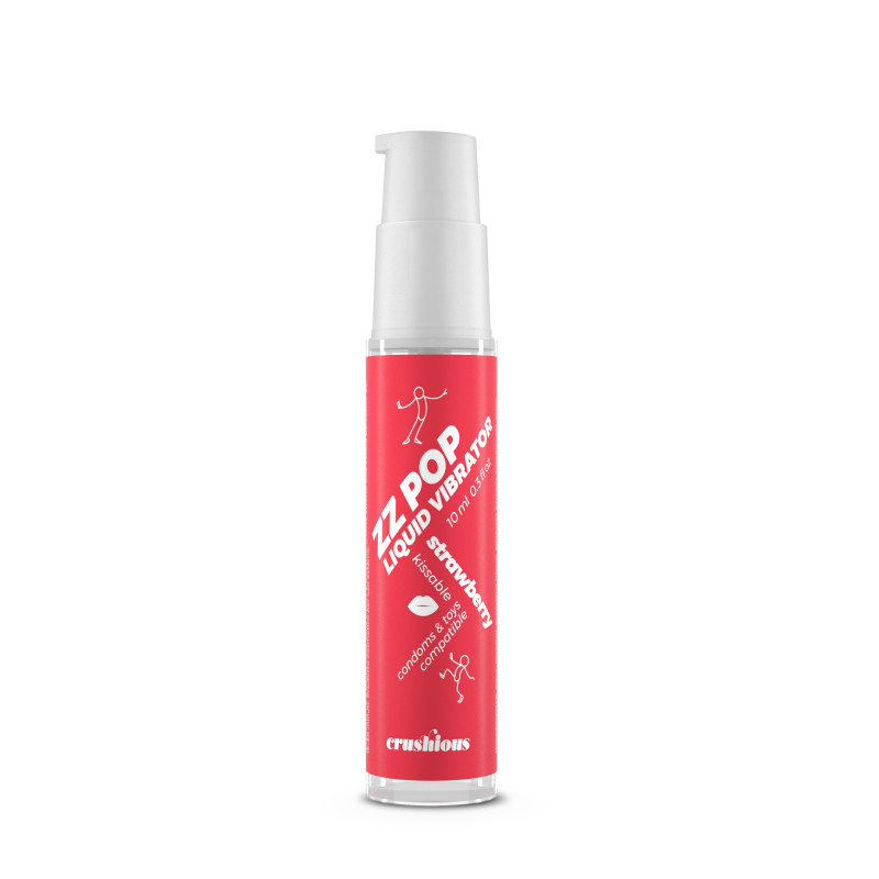 Vibrador Líquido Zz Pop Aroma Fresa 10 ml Crushious