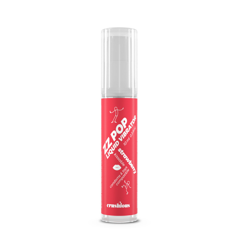 Vibrador Líquido Zz Pop Aroma Fresa 10 ml Crushious