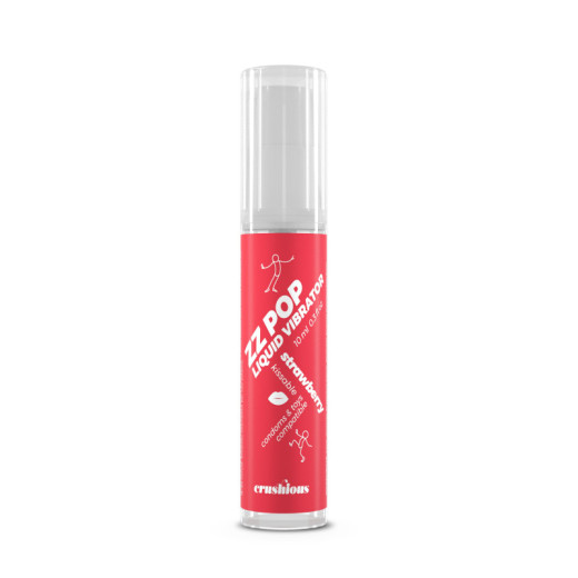 Vibrador Líquido Zz Pop Aroma Fresa 10 ml Crushious