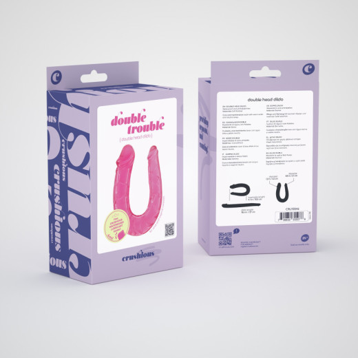 Dildo Doble Double Trouble Rosa Crushious