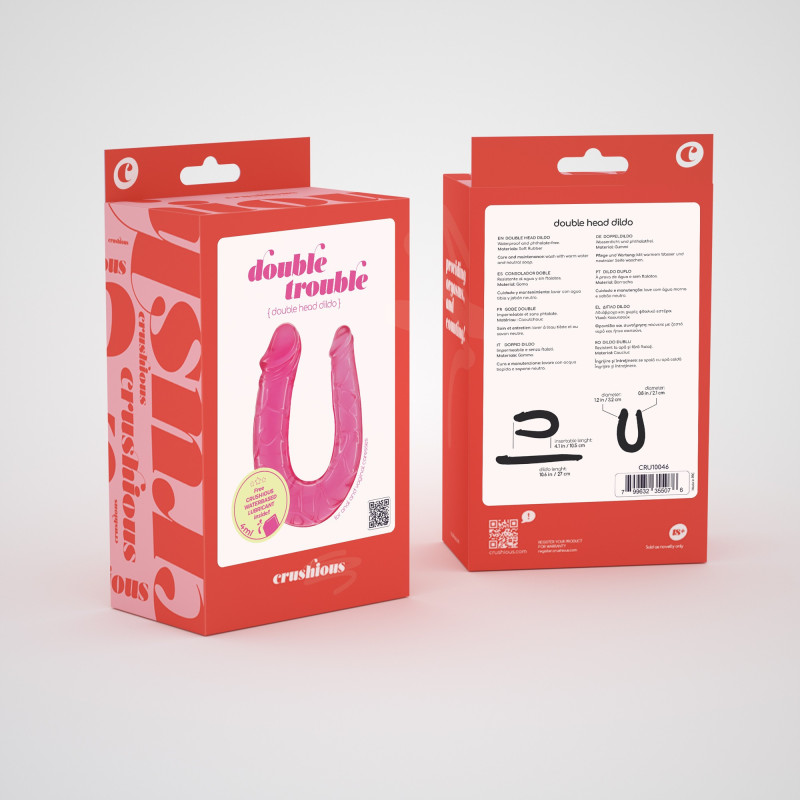 Dildo Doble Double Trouble Rosa Crushious