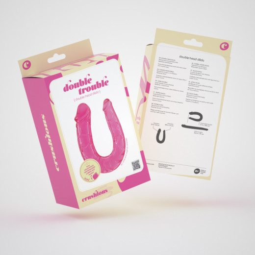 Dildo Doble Double Trouble Rosa Crushious