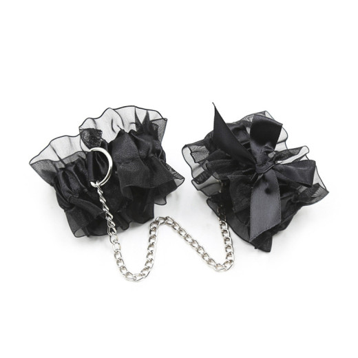 Conjunto de Encaje Negro Lace Me Up Crushious