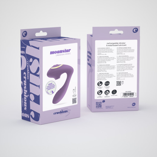 Estimulador Recargable Moanstar con Lubricante Base Agua Gratis Crushious