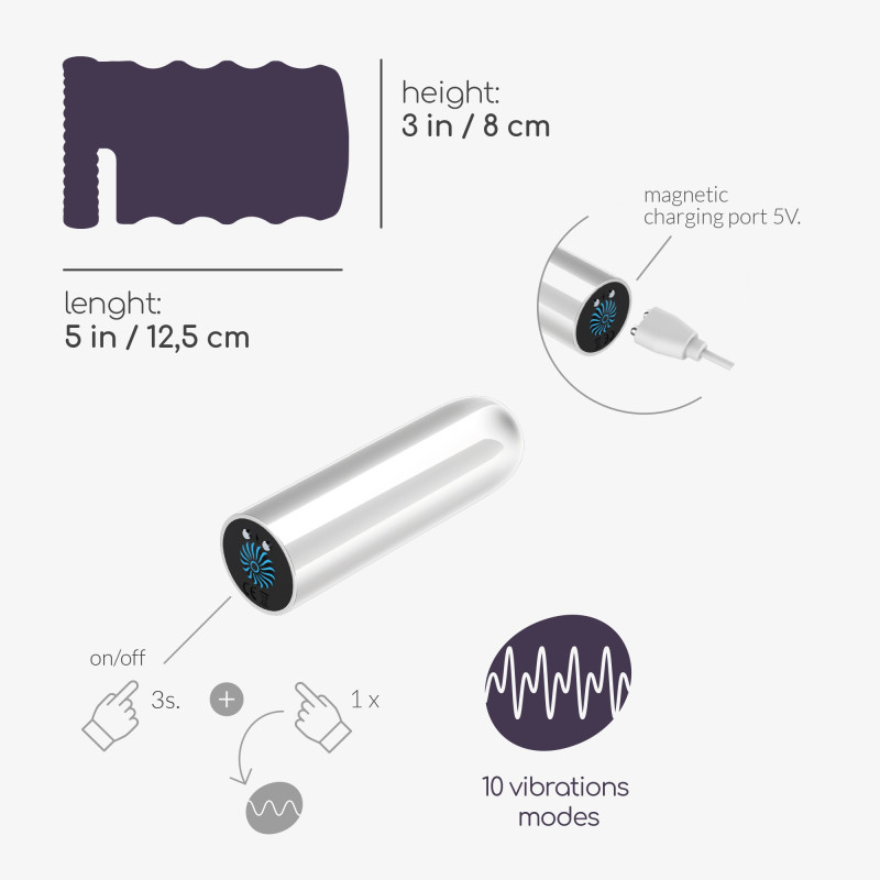 Masturbador de Entrenamiento Nautilus con Bala Removible Crushious