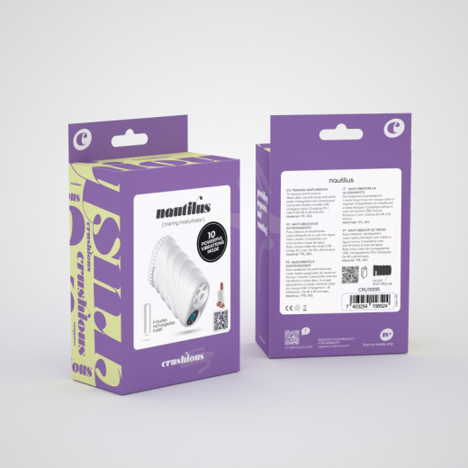 Masturbador de Entrenamiento Nautilus con Bala Removible Crushious