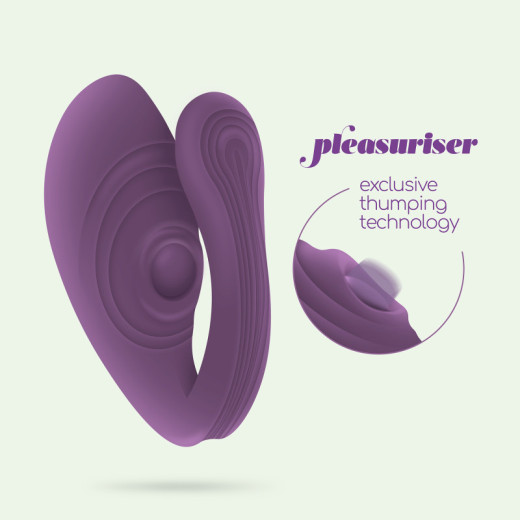 Vibrador Recargable Pleasuriser con Control Remoto y Lubricante Base Agua Gratis Crushious