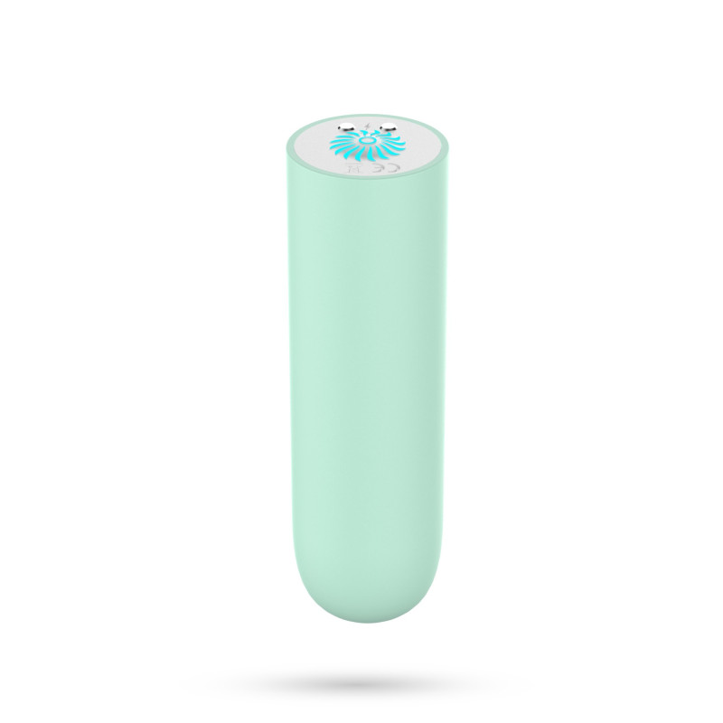 Bala Vibradora Recargable USB Quackers Verde Menta Crushious