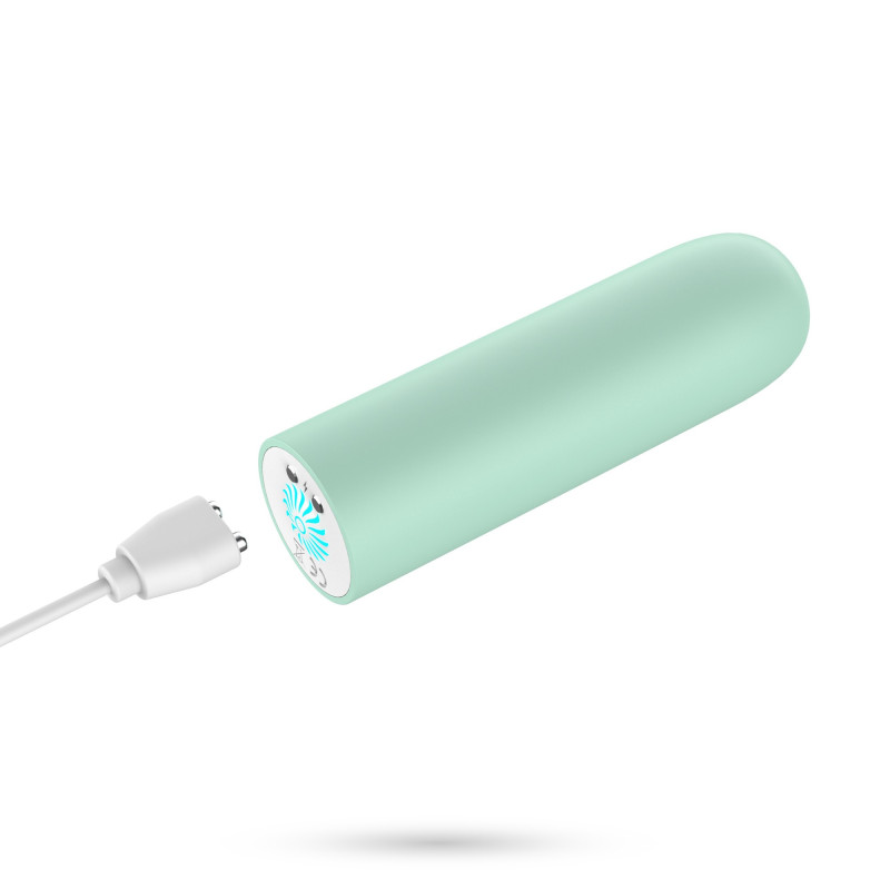 Bala Vibradora Recargable USB Quackers Verde Menta Crushious