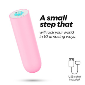 Bala Vibradora Recargable USB Quackers Rosa Crushious