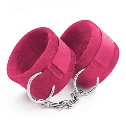 Esposas de Velcro Tough Love con Cadena Extra de 40 cm Rosas Crushious