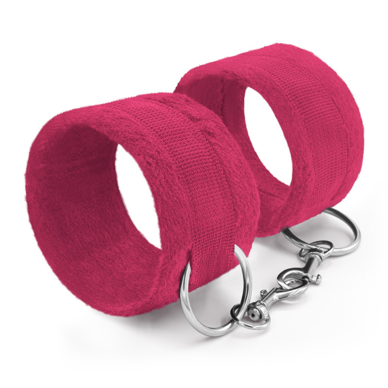 Esposas de Velcro Tough Love con Cadena Extra de 40 cm Rosas Crushious