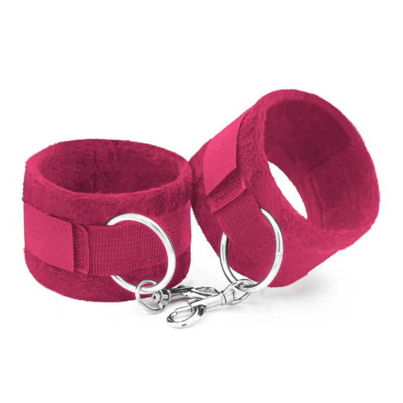 Esposas de Velcro Tough Love con Cadena Extra de 40 cm Rosas Crushious