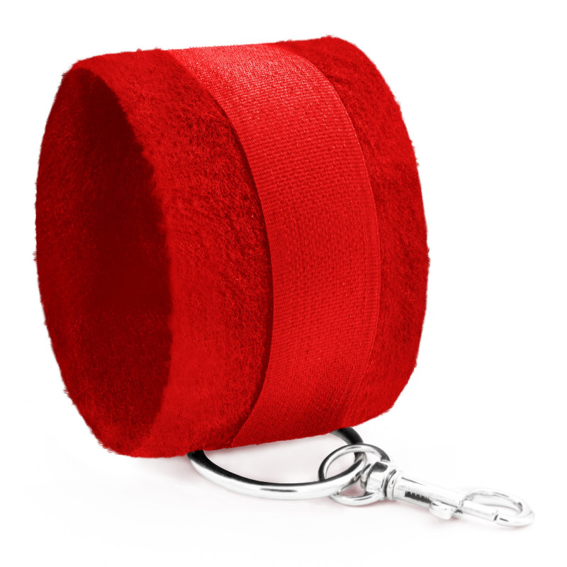 Esposas de Velcro Tough Love con Cadena Extra de 40 cm Rojas Crushious