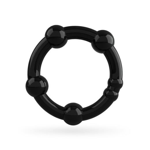 Set de Anillos para el Pene Triple Bead Negro Crushious