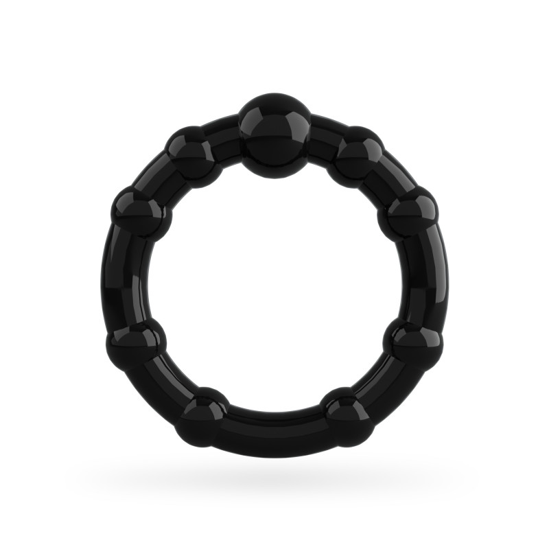 Set de Anillos para el Pene Triple Bead Negro Crushious