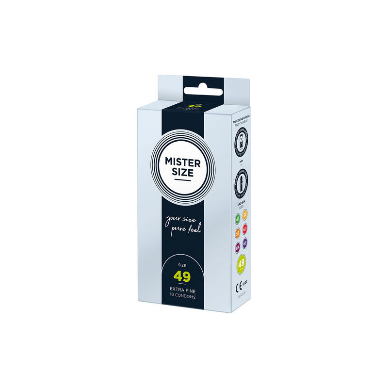 MISTER SIZE - PRESERVATIVOS TALLA S 49 MM (10 UNIDADES)