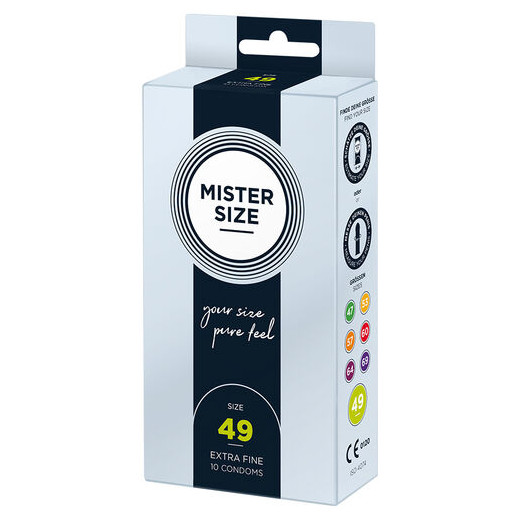 MISTER SIZE - PRESERVATIVOS TALLA S 49 MM (10 UNIDADES)