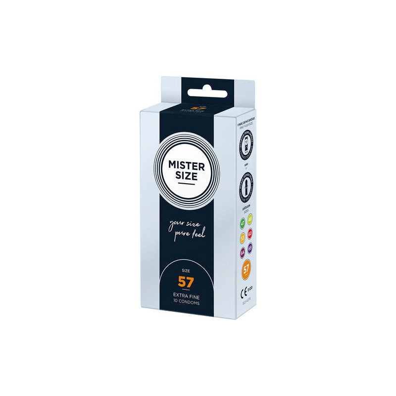 MISTER SIZE - PRESERVATIVOS TALLA L 57 MM (10 UNIDADES)