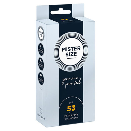 MISTER SIZE - PRESERVATIVOS TALLA M 53 MM (10 UNIDADES)
