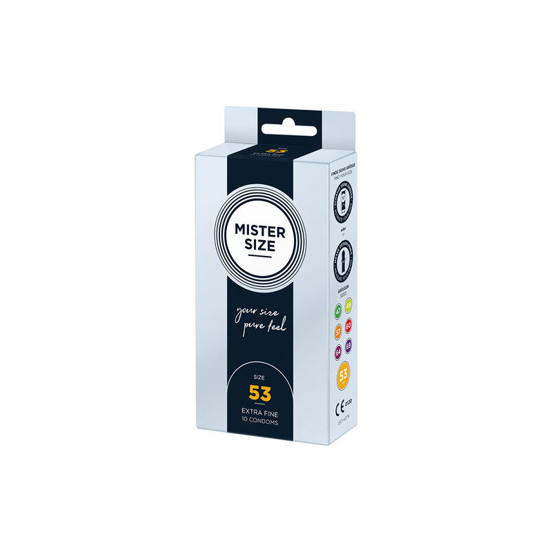 MISTER SIZE - PRESERVATIVOS TALLA M 53 MM (10 UNIDADES)