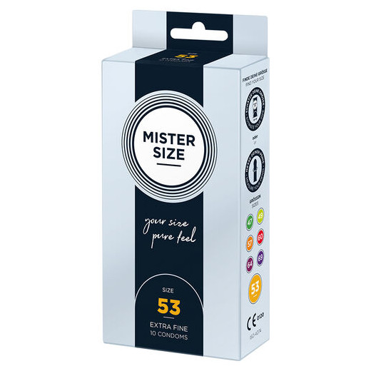 MISTER SIZE - PRESERVATIVOS TALLA M 53 MM (10 UNIDADES)