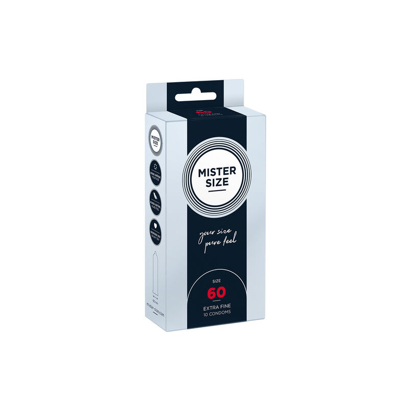 MISTER SIZE - PRESERVATIVOS TALLA XL 60 MM (10 UNIDADES)