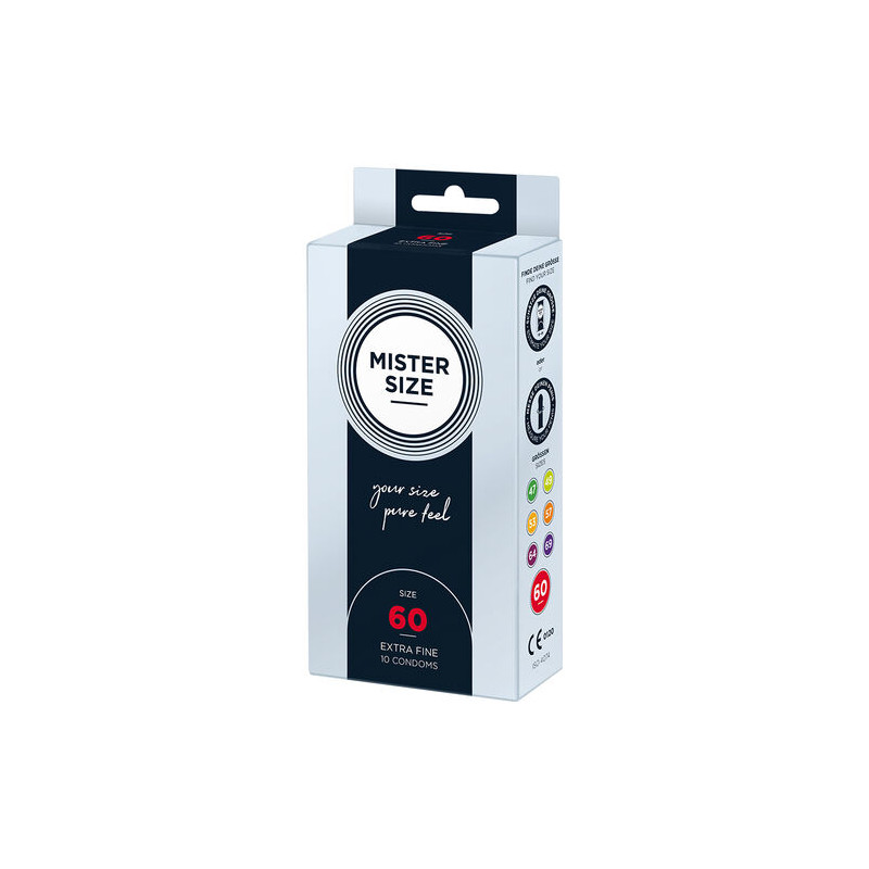 MISTER SIZE - PRESERVATIVOS TALLA XL 60 MM (10 UNIDADES)