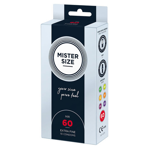 MISTER SIZE - PRESERVATIVOS TALLA XL 60 MM (10 UNIDADES)