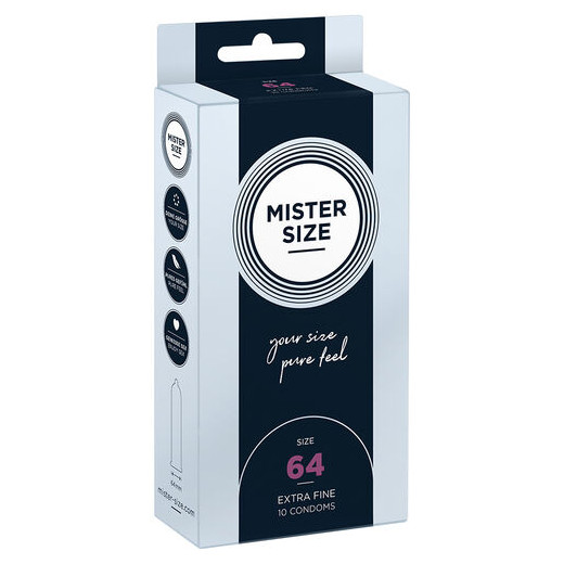 MISTER SIZE - PRESERVATIVOS TALLA XXL 64 MM (10 UNIDADES)
