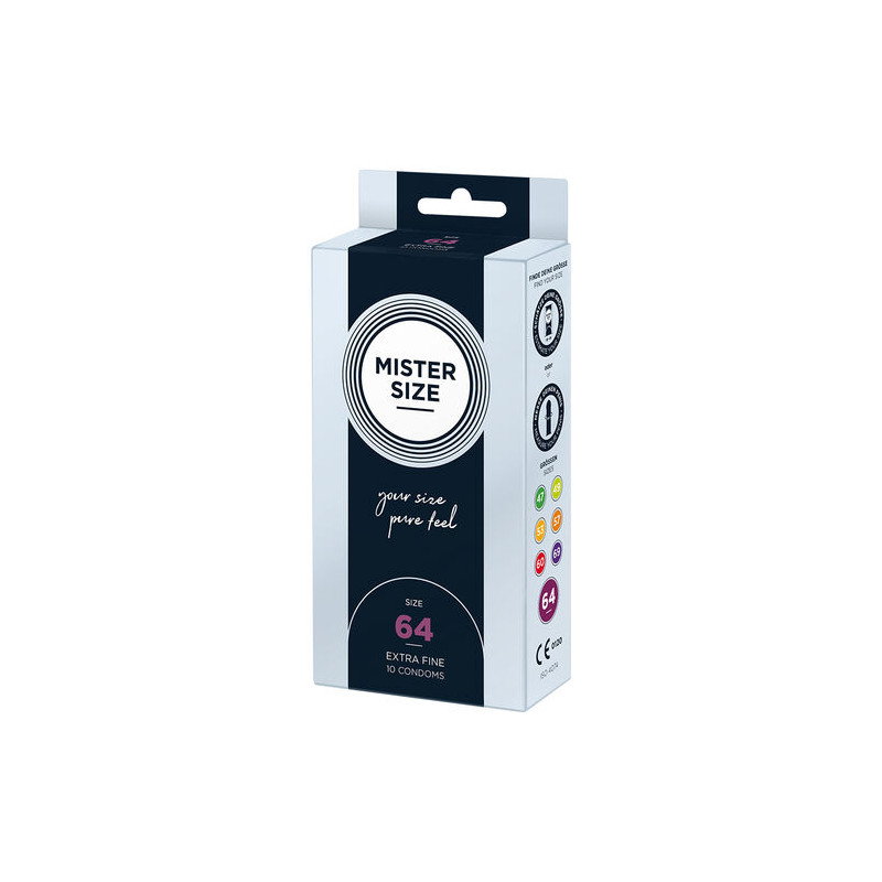 MISTER SIZE - PRESERVATIVOS TALLA XXL 64 MM (10 UNIDADES)