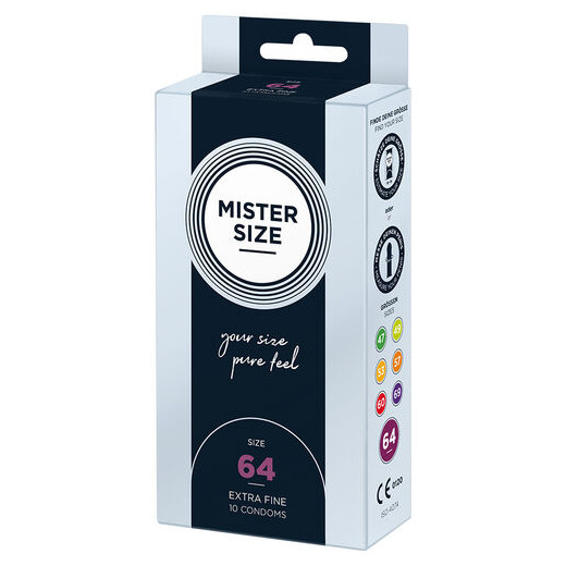 MISTER SIZE - PRESERVATIVOS TALLA XXL 64 MM (10 UNIDADES)