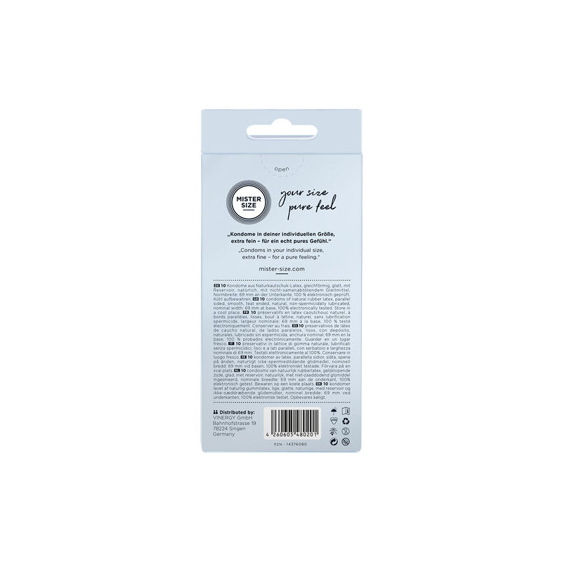 MISTER SIZE - PRESERVATIVOS TALLA XXXL 69 MM (10 UNIDADES)