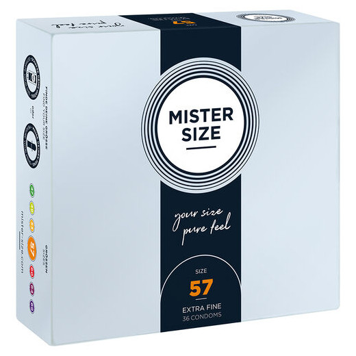 MISTER SIZE - PRESERVATIVOS TALLA L 57 MM (36 UNIDADES)