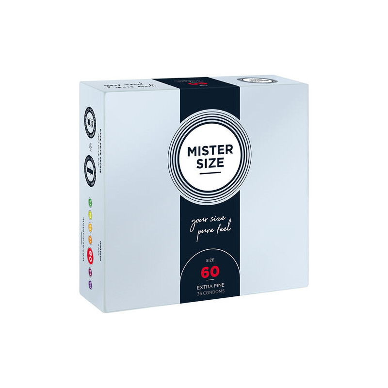 MISTER SIZE - PRESERVATIVOS TALLA XL 60 MM (36 UNIDADES)