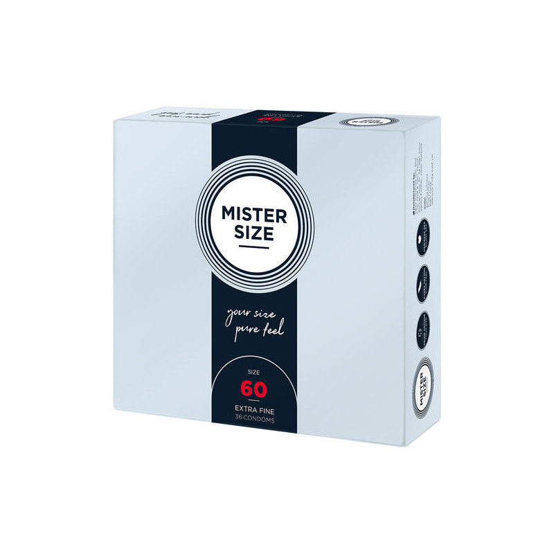 MISTER SIZE - PRESERVATIVOS TALLA XL 60 MM (36 UNIDADES)