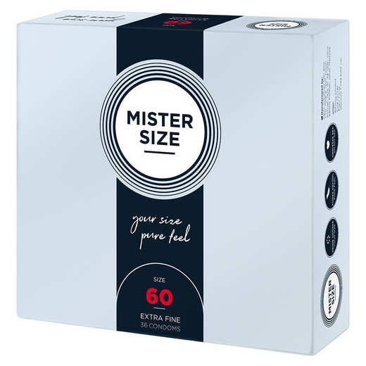 MISTER SIZE - PRESERVATIVOS TALLA XL 60 MM (36 UNIDADES)