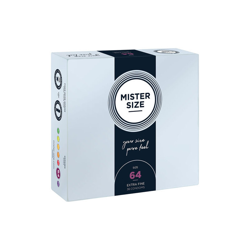 MISTER SIZE - PRESERVATIVOS TALLA XXL 64 MM (36 UNIDADES