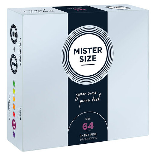 MISTER SIZE - PRESERVATIVOS TALLA XXL 64 MM (36 UNIDADES