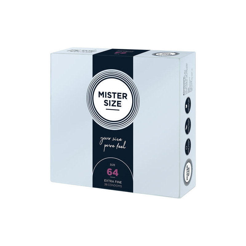 MISTER SIZE - PRESERVATIVOS TALLA XXL 64 MM (36 UNIDADES