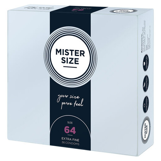 MISTER SIZE - PRESERVATIVOS TALLA XXL 64 MM (36 UNIDADES