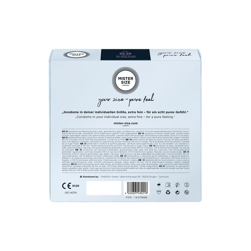 MISTER SIZE - PRESERVATIVOS TALLA XXXL 69 MM (36 UNIDADES)
