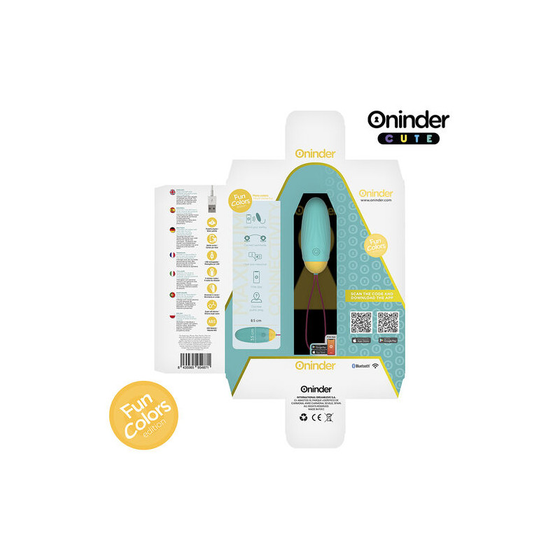 ONINDER CUTE - LOVE PLEASURE HUEVO VIBRO-GEMAS ROTADORAS SILICONA - APP MUNDIAL GRATUITA