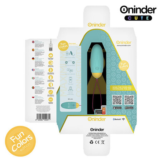 ONINDER CUTE - LOVE PLEASURE HUEVO VIBRO-GEMAS ROTADORAS SILICONA - APP MUNDIAL GRATUITA