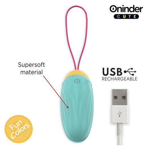 ONINDER CUTE - LOVE PLEASURE HUEVO VIBRO-GEMAS ROTADORAS SILICONA - APP MUNDIAL GRATUITA