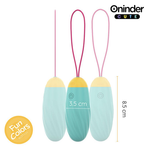 ONINDER CUTE - LOVE PLEASURE HUEVO VIBRO-GEMAS ROTADORAS SILICONA - APP MUNDIAL GRATUITA