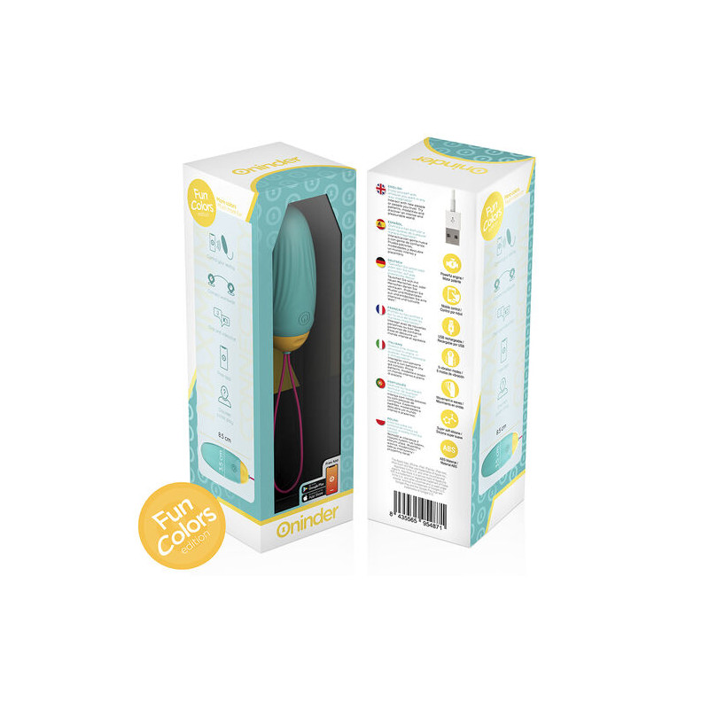 ONINDER CUTE - LOVE PLEASURE HUEVO VIBRO-GEMAS ROTADORAS SILICONA - APP MUNDIAL GRATUITA